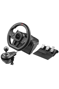 Obrázok pre Tracer TRAJOY47345 herní ovladač Černý Volant + pedály PlayStation 4, PlayStation 3, Xbox One, Xbox 360, Switch, PC