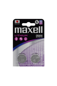 Maxell CR2032 Sada lithiových baterií 2 ks Obrázok pre Maxell CR2032 Sada lithiových baterií 2 ks