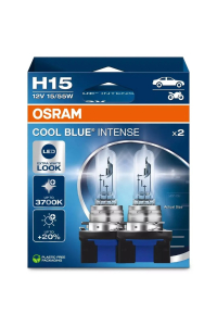 Obrázok pre Bulb (Set of 2) H15 12V 55/15W PGJ23T-1 Cool Blue Intense NextGen