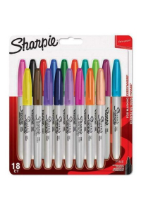 Obrázok pre Sharpie Fine zvýrazňovač 18 kusů Jemný hrot Vícebarevný