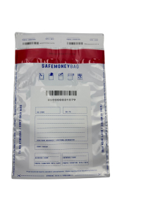 Obrázok pre Bezpečnostní obálky BESTPAK SAFEMONEYBAG vkladové obálky 190x260+35 mm B5 100 ks. Bílá