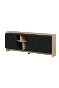 Obrázok pre Cama Komoda PORTO 3D 190x38x77 dub/černá