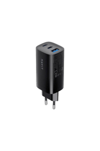 Havit UC20 - Tříportová cestovní nabíječka GaN 65 W, černá Obrázok pre Havit UC20 - Tříportová cestovní nabíječka GaN 65 W, černá