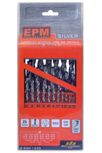 Obrázok pre Set of HSS drills for metal 1-13mm 25pcs