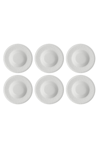 Obrázok pre Set of 6 Bosco soup plates - White, 23 cm