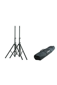 Set of 2 aluminum speaker stands with bag Obrázok pre Set of 2 aluminum speaker stands with bag