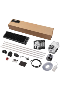Obrázok pre Phanteks EZ-Fit 360 D30-Kit Procesor Sada pro kapalinové chlazení 12 cm Černá, Průhledná 10 kusů
