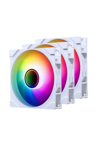 PHANTEKS M25 Gen2 PWM D-RGB Fan 3-Pack - Reverse Blade, 140mm, white Obrázok pre PHANTEKS M25 Gen2 PWM D-RGB Fan 3-Pack - Reverse Blade, 140mm, white