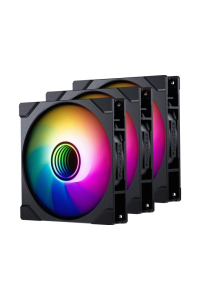 PHANTEKS M25 Gen2 PWM D-RGB Fan 3-Pack - Reverse Blade, 140mm, black Obrázok pre PHANTEKS M25 Gen2 PWM D-RGB Fan 3-Pack - Reverse Blade, 140mm, black
