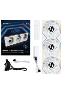 Lian Li 12RTLLCD1W3W Chladicí systém pro počítač Počítačová skříň Ventilátor 12 cm Bílá Obrázok pre Lian Li 12RTLLCD1W3W Chladicí systém pro počítač Počítačová skříň Ventilátor 12 cm Bílá