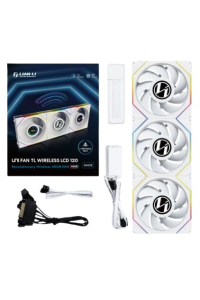 Lian Li 12TLLCD1W3W Chladicí systém pro počítač Počítačová skříň Ventilátor 12 cm Bílá Obrázok pre Lian Li 12TLLCD1W3W Chladicí systém pro počítač Počítačová skříň Ventilátor 12 cm Bílá