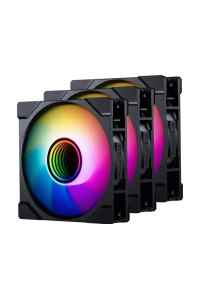PHANTEKS M25 Gen2 PWM D-RGB Lüfter, 3er-Pack - Reverse Blade, 120mm, schwarz Obrázok pre PHANTEKS M25 Gen2 PWM D-RGB Lüfter, 3er-Pack - Reverse Blade, 120mm, schwarz