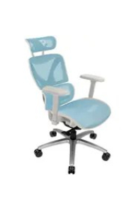 ThunderX3 XTC Ergonomic Office Chair - white/blue Obrázok pre ThunderX3 XTC Ergonomic Office Chair - white/blue