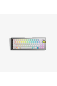 Glorious Gaming GMMK 3 PRO HE 65% Prebuilt Wireless klávesnice Hraní RF bezdrátový QWERTY Americká angličtina Stříbrná Obrázok pre Glorious Gaming GMMK 3 PRO HE 65% Prebuilt Wireless klávesnice Hraní RF bezdrátový QWERTY Americká angličtina Stříbrná