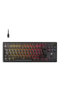Corsair K70 CORE TKL klávesnice Hraní USB QWERTZ Německý Černá Obrázok pre Corsair K70 CORE TKL klávesnice Hraní USB QWERTZ Německý Černá
