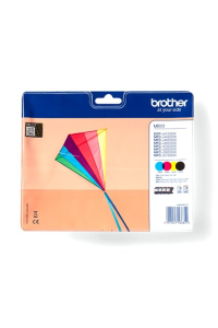 Obrázok pre Brother LC-223VALBP inkoustová náplň 4 kusů Originální Černá, Azurová, Purpurová, Žlutá