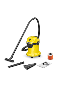 Univerzální vysavač KARCHER WD 3 V-17/4/35 + trysky 17 l 1000 W (1.628-124.0) Černá, Žlutá Obrázok pre Univerzální vysavač KARCHER WD 3 V-17/4/35 + trysky 17 l 1000 W (1.628-124.0) Černá, Žlutá