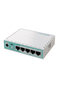 Mikrotik hEX router zapojený do sítě Gigabit Ethernet Bílá Obrázok pre Mikrotik hEX router zapojený do sítě Gigabit Ethernet Bílá