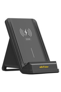 Obrázok pre Ulefone WCS01 nabíječka na PDA/mobilní telefon Chytrý telefon Černá USB Bezdrátové nabíjení Rychlé nabíjení Vnitřní