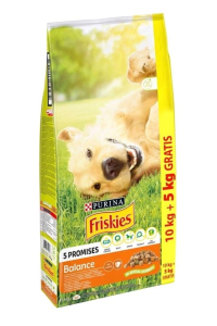 Obrázok pre PURINA Friskies Balance Chicken with vegetables - suché krmivo pro psy - 10 + 5kg