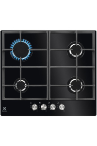 Electrolux KGG6426K Černá Vestavěné 56 cm Plynový 4 zóna/zón Obrázok pre Electrolux KGG6426K Černá Vestavěné 56 cm Plynový 4 zóna/zón