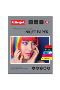 Activejet AP4-230G20 (A4; 20 kopií) Lesklý papír Obrázok pre Activejet AP4-230G20 (A4; 20 kopií) Lesklý papír