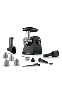 Bosch Serie 4 MFWS440B mlýnek na maso 1900 W Černá, Stříbrná Obrázok pre Bosch Serie 4 MFWS440B mlýnek na maso 1900 W Černá, Stříbrná