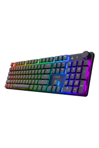 Trust GXT 868 Torix klávesnice Hraní USB + RF Wireless + Bluetooth QWERTY Americká angličtina Černá Obrázok pre Trust GXT 868 Torix klávesnice Hraní USB + RF Wireless + Bluetooth QWERTY Americká angličtina Černá