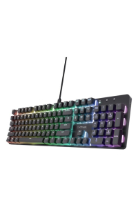 Obrázok pre Trust GXT 871 Zora QWERTY US English - USB herní klávesnice (černá)