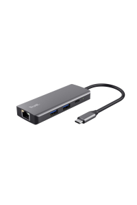 Obrázok pre Trust Dalyx - 6-v-1 USB-C multiportový adaptér, 1000 Mbit/s (stříbrný)