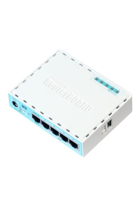 Mikrotik RB750GR3 router zapojený do sítě Gigabit Ethernet Tyrkysová, Bílá Obrázok pre Mikrotik RB750GR3 router zapojený do sítě Gigabit Ethernet Tyrkysová, Bílá