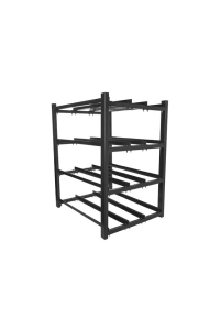 Obrázok pre Lanberg battery rack for UPS 830x650 3 rows 4 levels (12 shelves) black Lanberg (flat pack)