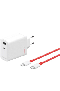 Obrázok pre OnePlus SUPERVOOC Porty nabíječky USB-A a USB-C + kabel USB-C 120 W Bílá