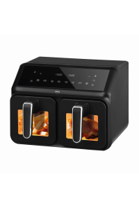 Dvojitá beztuková fritéza, 2200 W, objem 8 l, LED displej Obrázok pre Dvojitá beztuková fritéza, 2200 W, objem 8 l, LED displej