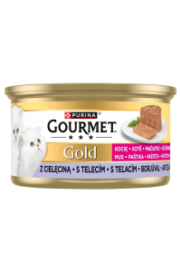 Obrázok pre PURINA Gourmet Gold Kitten Veal mousse - mokré krmivo pro kočky - 85g