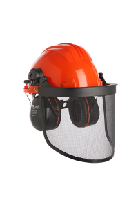 Obrázok pre Protective helmet with mesh and earmuffs Climax 43