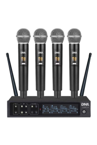 DNA QMIC4 wireless microphone with 4 handheld transmitters Obrázok pre DNA QMIC4 wireless microphone with 4 handheld transmitters