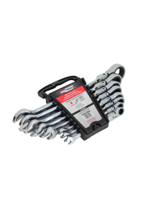 Obrázok pre AW COMBINATION WRENCH WITH SIN. WRIST. KPL. 8pcs 8-22mm