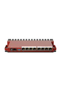 Obrázok pre Mikrotik L009UiGS-RM router zapojený do sítě 2.5 Gigabit Ethernet, Gigabit Ethernet Červená