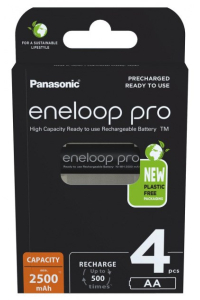 Obrázok pre Dobíjecí baterie PANASONIC ENELOOP PRO AA 2500 mAh 4 szt (BK-3HCDE/4CP)