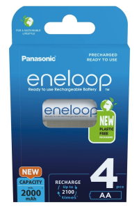 Obrázok pre Dobíjecí baterie PANASONIC ENELOOP AA 2000 mAh 4 szt (BK-3MCDE/4CP)