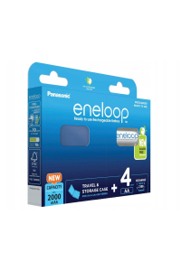 Dobíjecí baterie PANASONIC ENELOOP AA 2000 mAh 4 szt + pouzdro (BK-3MCDE/4CP+CASE) Obrázok pre Dobíjecí baterie PANASONIC ENELOOP AA 2000 mAh 4 szt + pouzdro (BK-3MCDE/4CP+CASE)