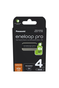 Obrázok pre Dobíjecí baterie PANASONIC ENELOOP PRO AAA 930 mAh 4 szt (BK-4HCDE/4CP)