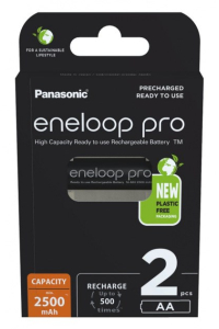 Dobíjecí baterie PANASONIC ENELOOP PRO AA 2500 mAh 2 szt (BK-3HCDE/2CP) Obrázok pre Dobíjecí baterie PANASONIC ENELOOP PRO AA 2500 mAh 2 szt (BK-3HCDE/2CP)
