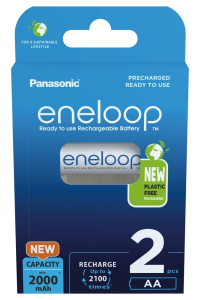 Dobíjecí baterie PANASONIC ENELOOP AA 2000 mAh 2 szt (BK-3MCDE/2CP) Obrázok pre Dobíjecí baterie PANASONIC ENELOOP AA 2000 mAh 2 szt (BK-3MCDE/2CP)