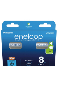 Dobíjecí baterie PANASONIC ENELOOP AAA 800 mAh 8 szt (BK-4MCDE/8HH) Obrázok pre Dobíjecí baterie PANASONIC ENELOOP AAA 800 mAh 8 szt (BK-4MCDE/8HH)