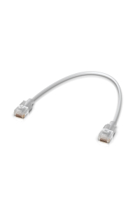 Obrázok pre Ubiquiti UACC-Cable-Patch-EL-0.3M-W síťový kabel Průsvitné, Bílá 0,3 m Cat6