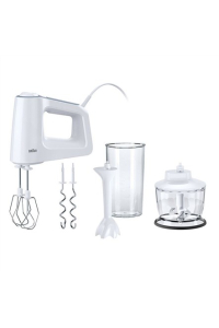Braun HM 3135 WH Ruční mixér 500 W Šedá, Bílá Obrázok pre Braun HM 3135 WH Ruční mixér 500 W Šedá, Bílá