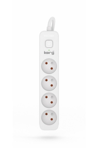 Napájecí lišta KERG s jističem 4 zásuvky 1,5 m-16A Obrázok pre Napájecí lišta KERG s jističem 4 zásuvky 1,5 m-16A