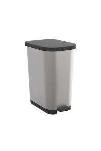 Obrázok pre ROTHO Ribo Silver - odpadkový koš s pedálem – 35l